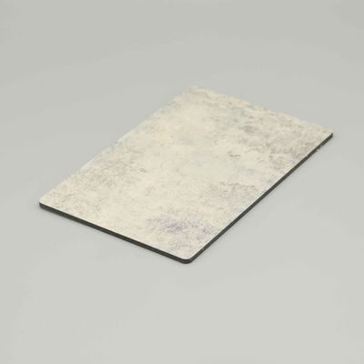 Kháng trầy xước xi măng Acp tấm gương màu xám nhạt Marble Composite Panel 4MM