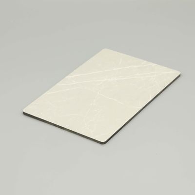 A1 B1 Jazz trắng nội thất nhôm Composite bảng UV kháng đá cẩm thạch Acp tấm