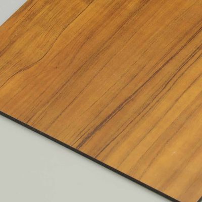 Teak nhôm hợp kim gỗ kết thúc Acp tấm 0.3CM nhôm Pvdf phủ