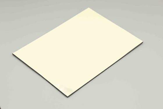 Bảng trưng bày bằng ngà voi Composite Cladding Industrial Acp Sheet For Exterior