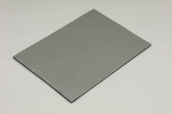 Bức tường bên ngoài Dark Gray Aluminium Composite Panel với trang trí giá cạnh tranh 3/4/5MM 1.22*2.44m