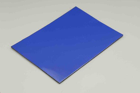 Thiết kế chất lượng cao Dark Blue Aluminium Composite Panel cho trang trí tòa nhà 4MM 1.22 * 2.44m