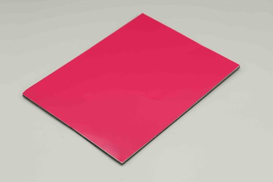 Fuchsia chống cháy Aluminium Composite Panel 48in 96in Acp Aluminium Cladding
