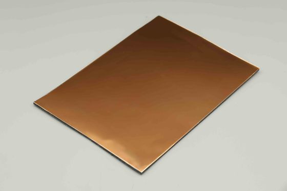 Tấm ốp nhôm tổng hợp gương phản chiếu cao cho mặt tiền tòa nhà, Nhà cung cấp tấm ACP 4mm