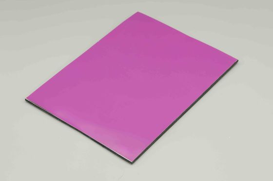 Giá thấp Cao quảng cáo màu tím nhôm Composite Panel Nhà cung cấp cho nội thất và ngoài trời trang trí tòa nhà 4MM 1.22 * 2.44m