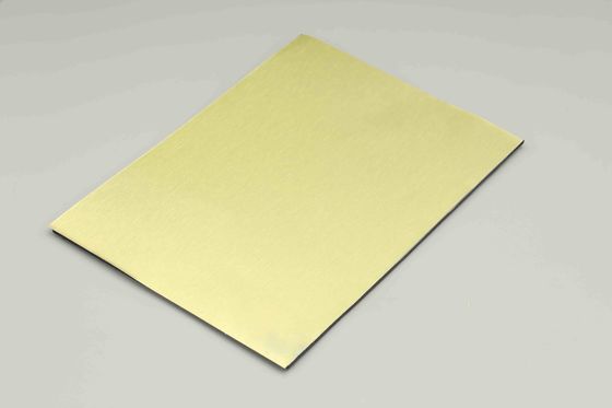 Bảng tổng hợp nhôm bôi vàng 4MM 1.22 X 2.44m Pe Aluminium Composite Panel