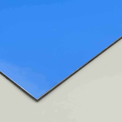 Blue Eco-Friendly PE Aluminum Composite Panel. 4mm 6mm chống thời tiết ACM Sheet cho trang trí bên ngoài và bảng hiệu.