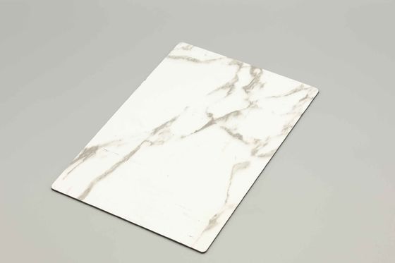 4mm Grey Dark Terrazzo Marble Aluminium Composite Panel trang trí văn phòng bên ngoài Bức tường Acp