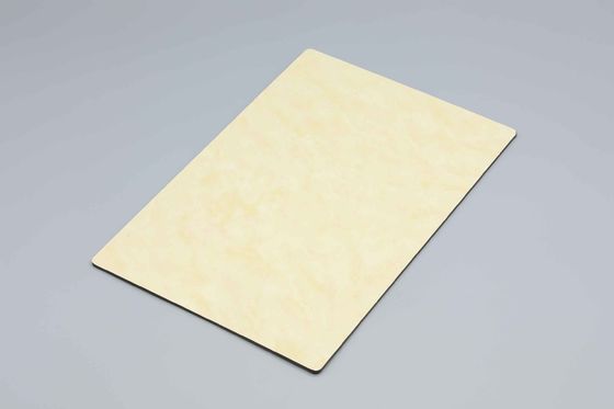1.22 * 2.44m 3mm Aluminium Composite Panel ngoại lệ Bức tường bên ngoài 4MM Stone Texture Cờ chống trầy xước