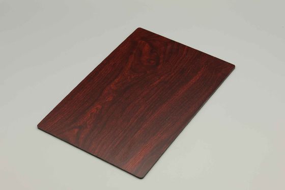 PVDF Grey Wood Wood Aluminium Composite Panel Panel bên ngoài