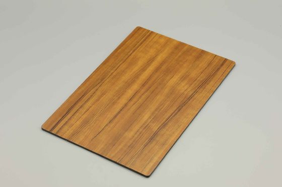 OEM kích thước Xám gỗ hoàn thiện Acp tấm 1220MM X 2440MM gỗ hạt Acm bảng