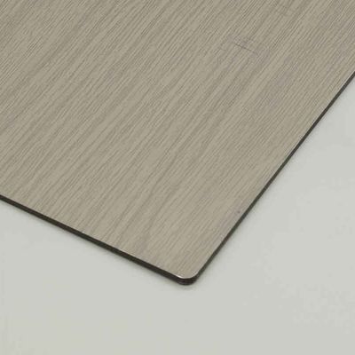 Bảng tổng hợp nhôm hạt gỗ sồi màu xám nhạt chống trầy xước 4mm