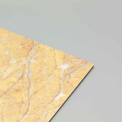 Beige đá đá cẩm thạch ACP Aluminium Composite Panel 4x8ft chống trầy xước ACM Bảng cho cửa hàng Salon cửa hàng bên ngoài tường