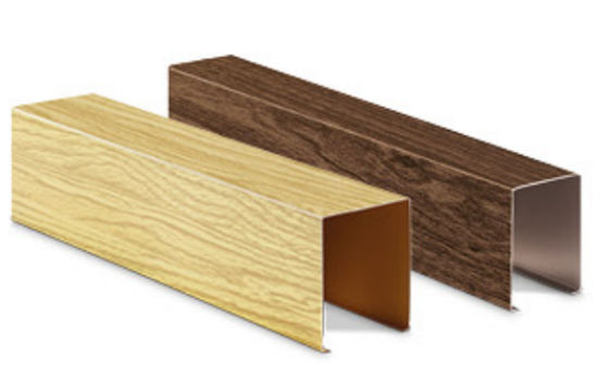 Quảng trường hình U Trần nhôm Đẹp phong cách Modern Aluminium Panel Board