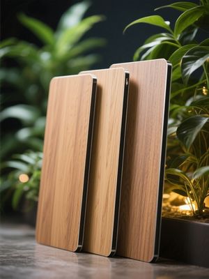 Tấm ốp nhôm composite vân gỗ FR cho cổng, mặt ngoài